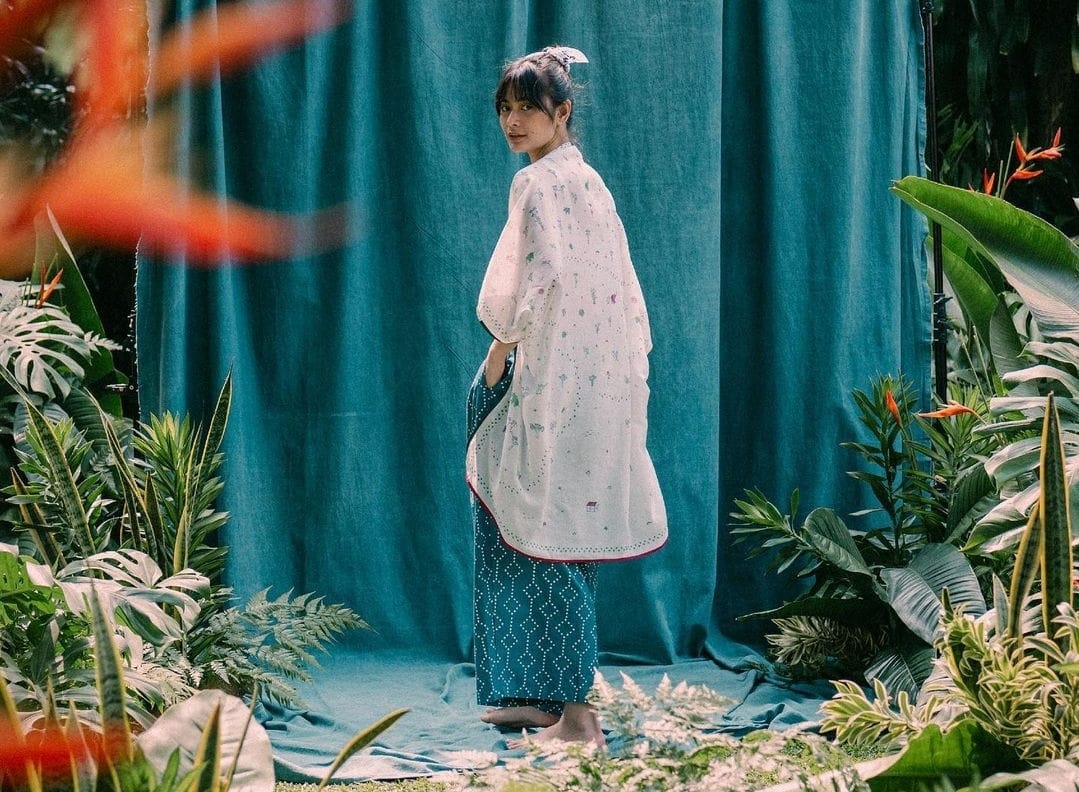 Salah satu set busana di koleksi Rimba dari Sejauh Mata Memandang.