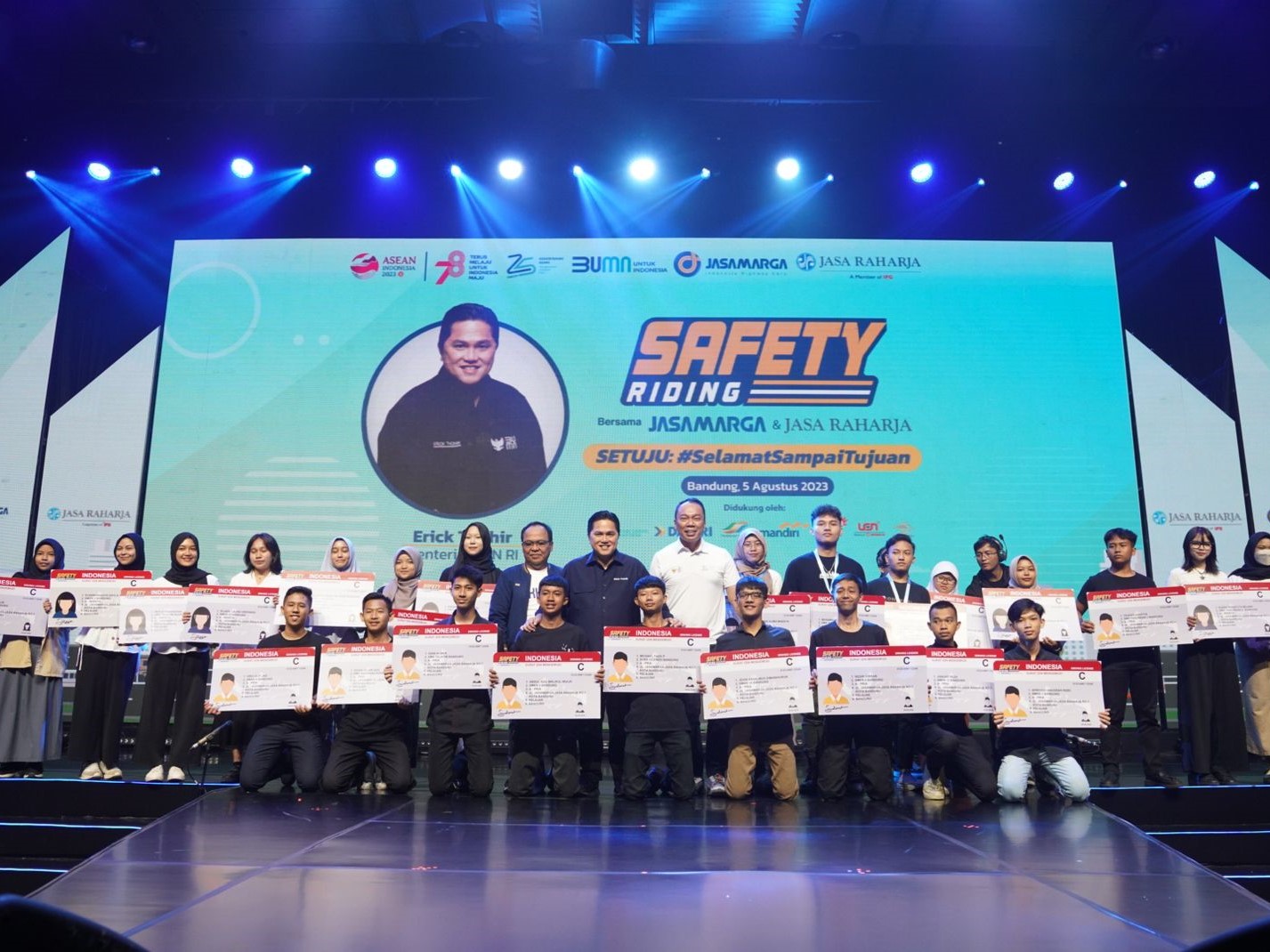 PT Jasa Marga Tbk berkolaborasi dengan PT Jasa Raharja menggelar edukasi keselamatan berlalu lintas sebagai implementasi Program TJSL.