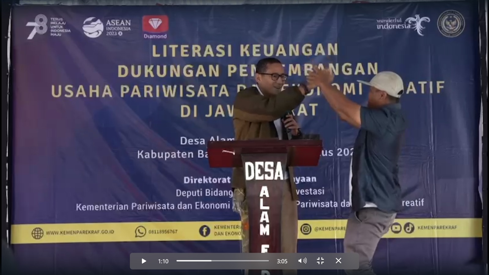 Saat Kunjungan ke Kabupaten Bandung, Sandiaga Uno Disambut Antusias Warga
