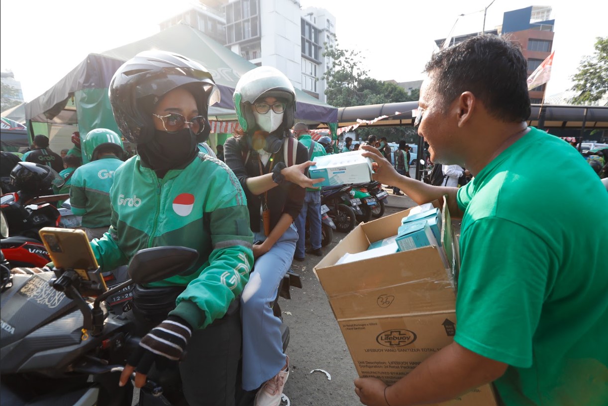 Grab Indonesia Bagikan 125 ribu Masker untuk Mitra Pengemudi dan Penumpang di Jabodetabek