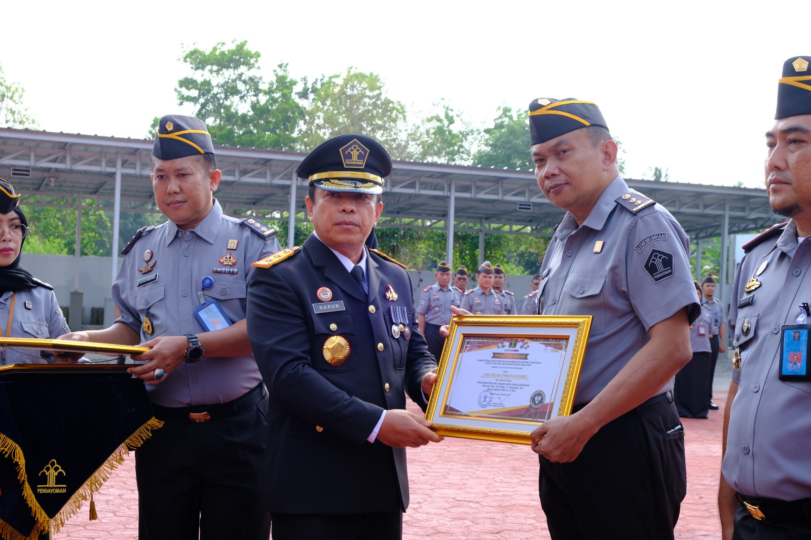 Upacara peringatan HUT Kemenkumham di Kanwil Babel