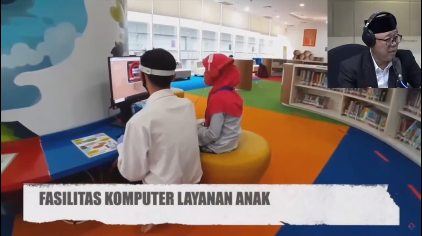 Kepala Pusat Jasa Informasi Perpustakaan dan Pengelolaan Naskah Nusantara Perpusnas RI Agus Sutoyo saat talkshow, Kamis (3/8).