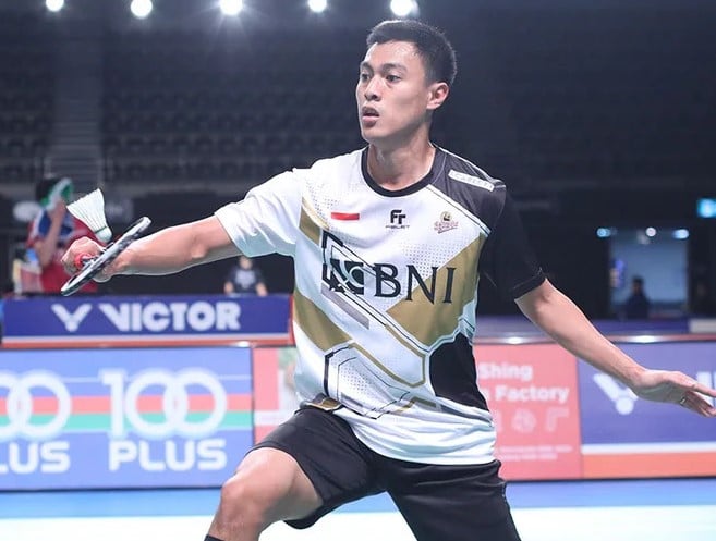 Tunggal putra Indonesia Shesar Hiren Rustavito