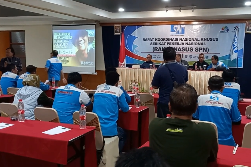 Rapat Koordinasi Khusus (Rakorsus) SPN sekaligus deklarasi dukungan terhadap Anies yang digelar di Plaza Hotel Kota Tegal, Jawa Tengah.