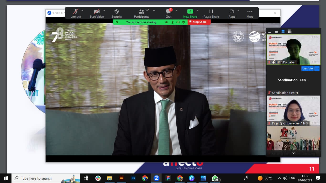 Ajang International Youth Conference yang digelar Sandination