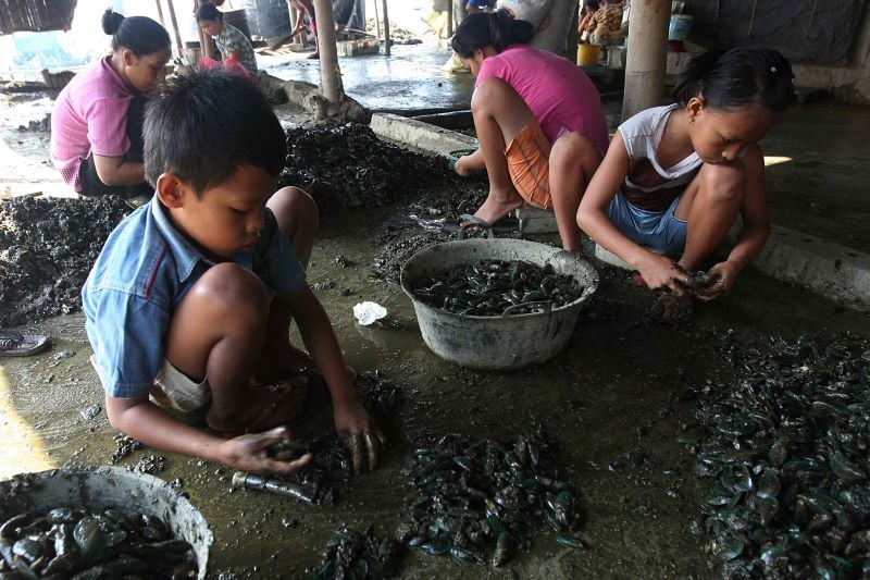 Ilustrasi warga Kampung Nelayan, Cilincing, Jakarta Utara.