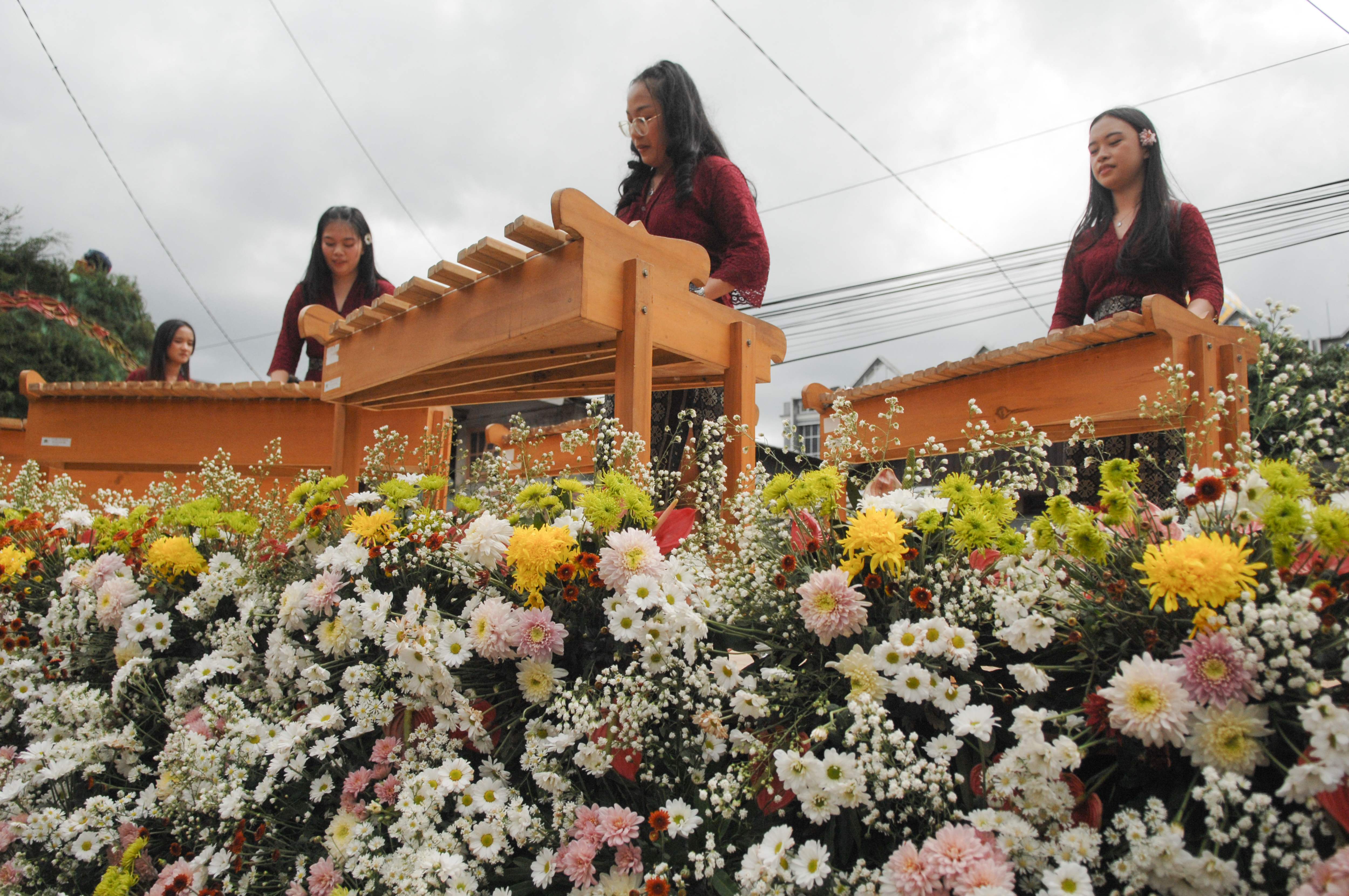 Tomohon International Flower Festival (TIFF) 2023, Kota Tomohon, Sulawesi Utara. 