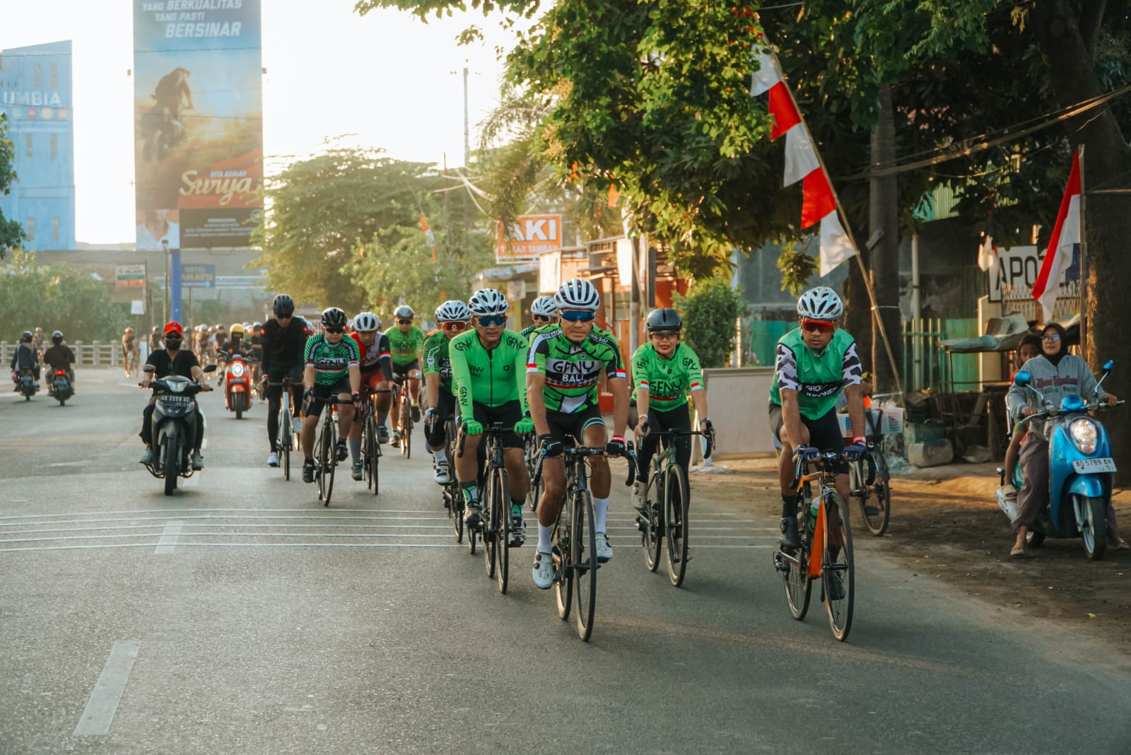Group Ride ke-11 GFNY Bali-IFG Life di Kota Solo, Jawa Tengah. 