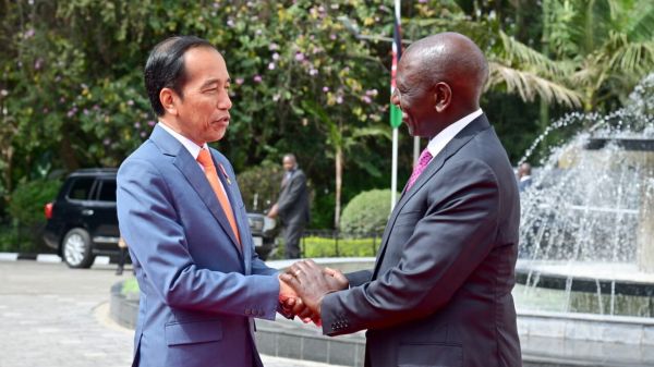 Presiden Joko Widodo bertemua Presiden Kenya Willia Ruto