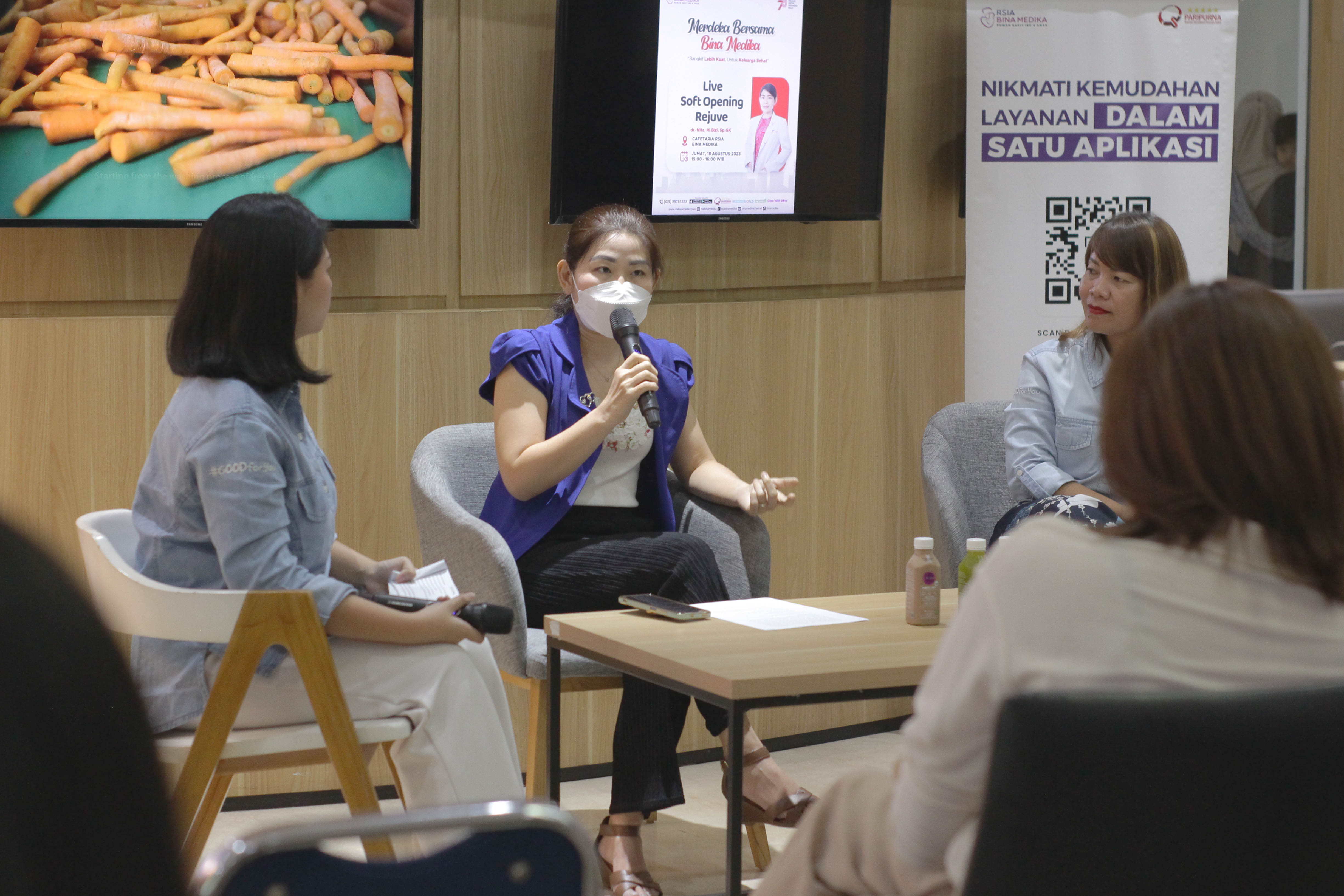 Paparan dr. Nita, M. Gizi, Sp. GK, dokter spesialis gizi klinik RSIA Bina Medika, Bintaro, Tangerang Selatan.