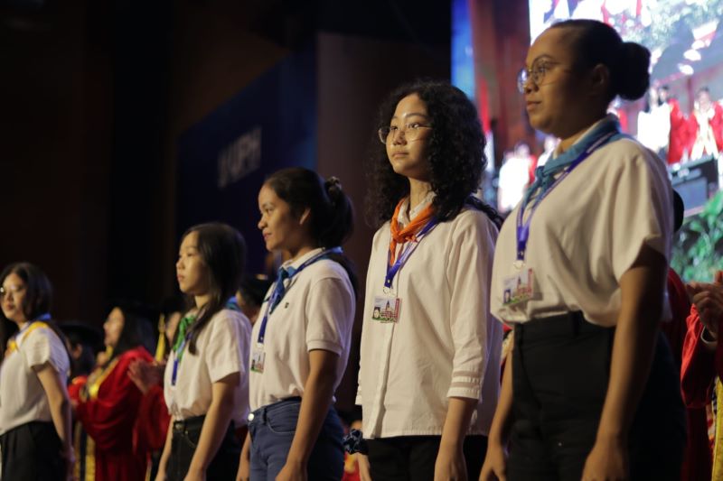 Para mahasiswa baru mengikuti UPH Festival 2023