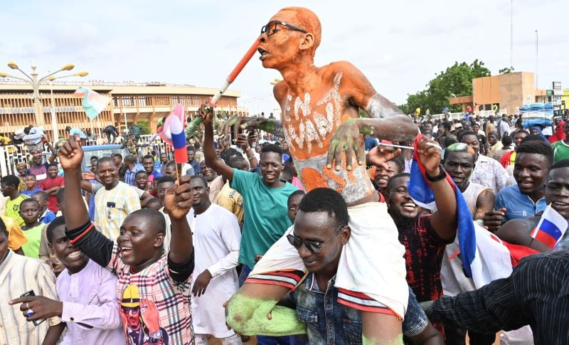 Para pendukung militer Niger menyatakan dukungan aksi kudeta.