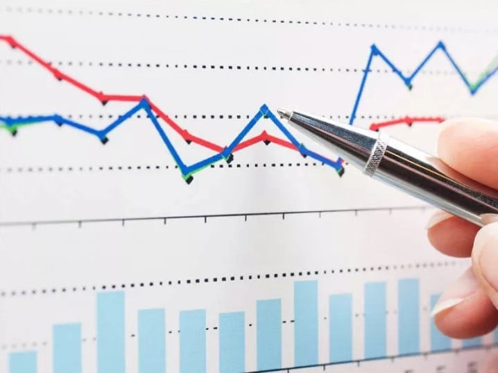 Contoh diagram garis