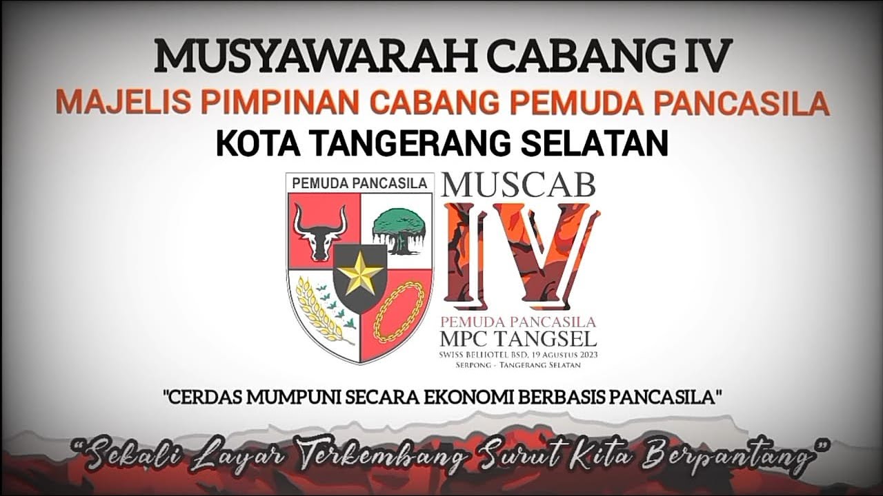 Musyawarah Cabang IV Pemuda Pancasila di Tangerang Selatan, Banten.