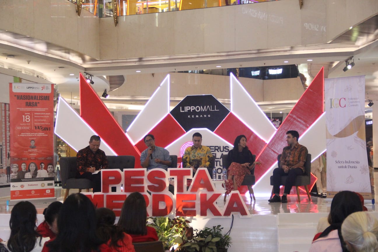  Indonesian Gastronomy Community (IGC) mengadakan sebuah Talkshow: Nasionalisme Rasa di Lippo Mall, Kemang, Jakarta.