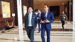 Ketua Fraksi Partai Demokrat DPR RI Edhie Baskoro Yudhoyono dan Ketua BKSAP Putu Supadma Rudana