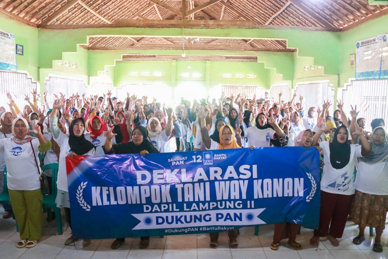 Petani Way Kanan Lampung Deklarasi Dukung PAN 