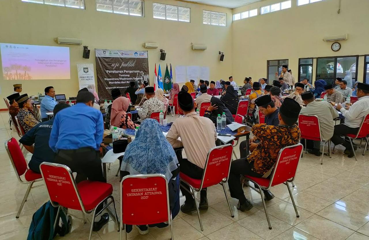 ujii publik peraturan mengenai kekerasan di lingkungan pendidikan Yayasan Attaqwa