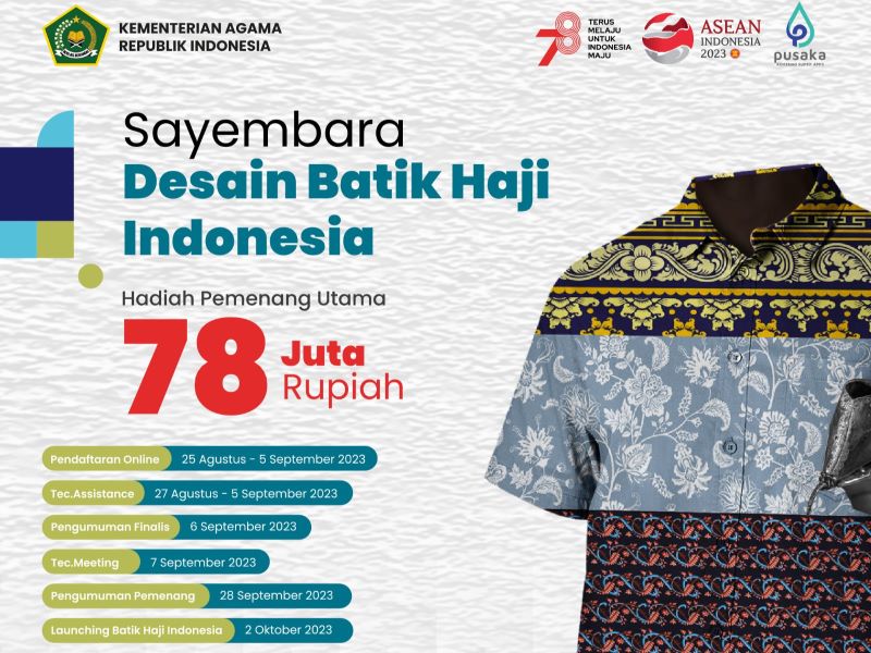 Info pengumuman Sayembara Desain Batik Haji