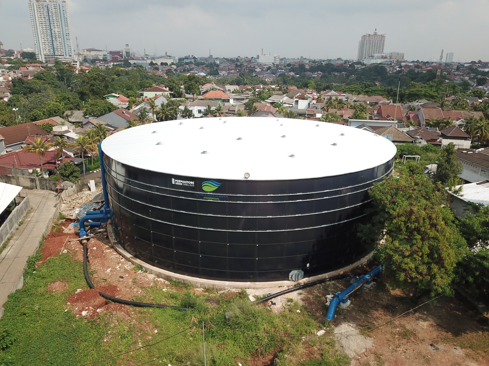 PDAM  Tirta Asasta sebut tangki air miliknya impor anti bocor dan tahan gempa