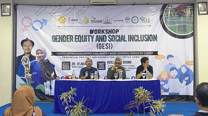 Kementan dan Program YESS menyelenggarakan Gender Equity and Social Inclusion (GESI) di Pacitan, Jawa Timur.
