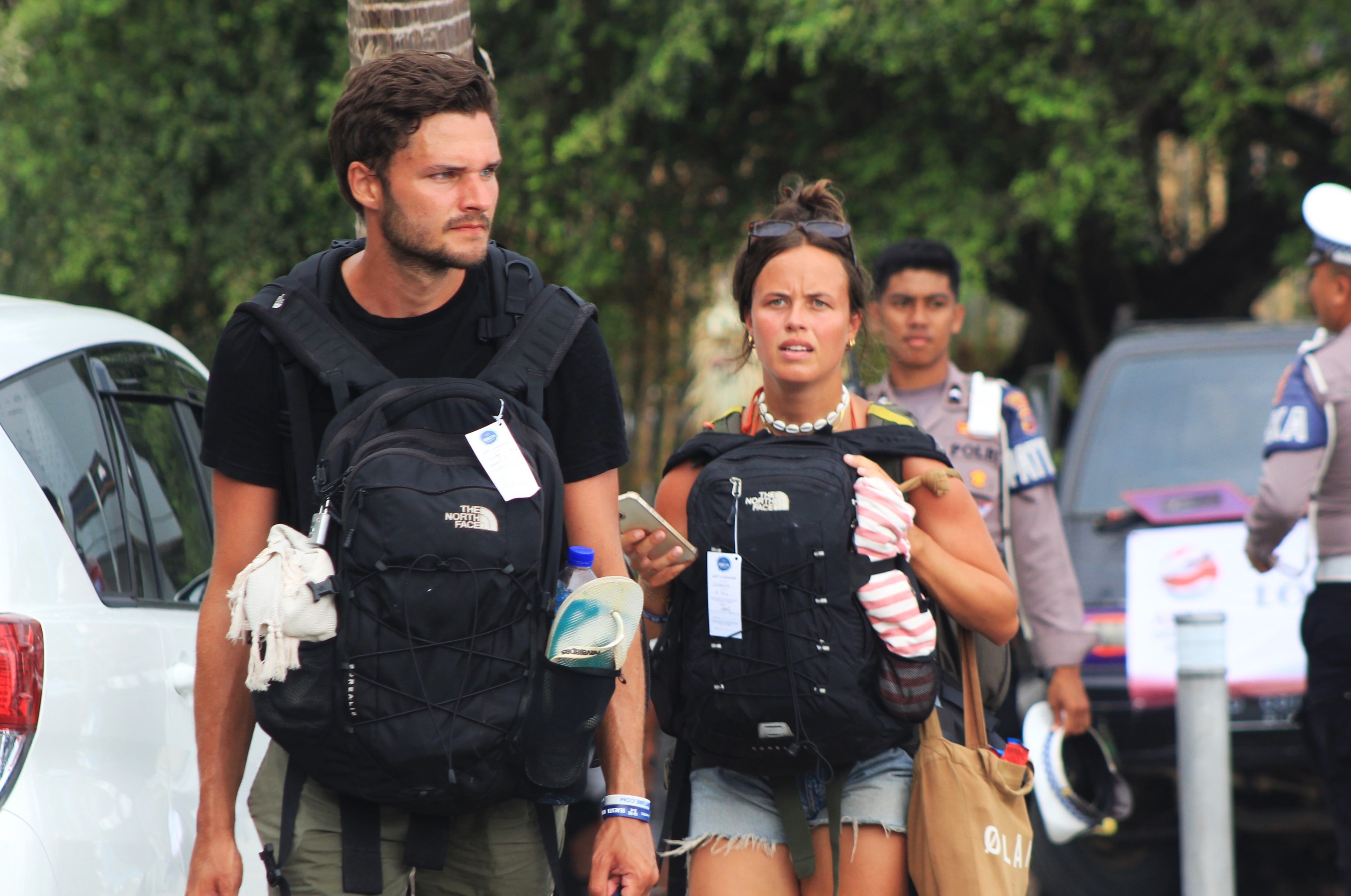 Ilustrasi turis asing.