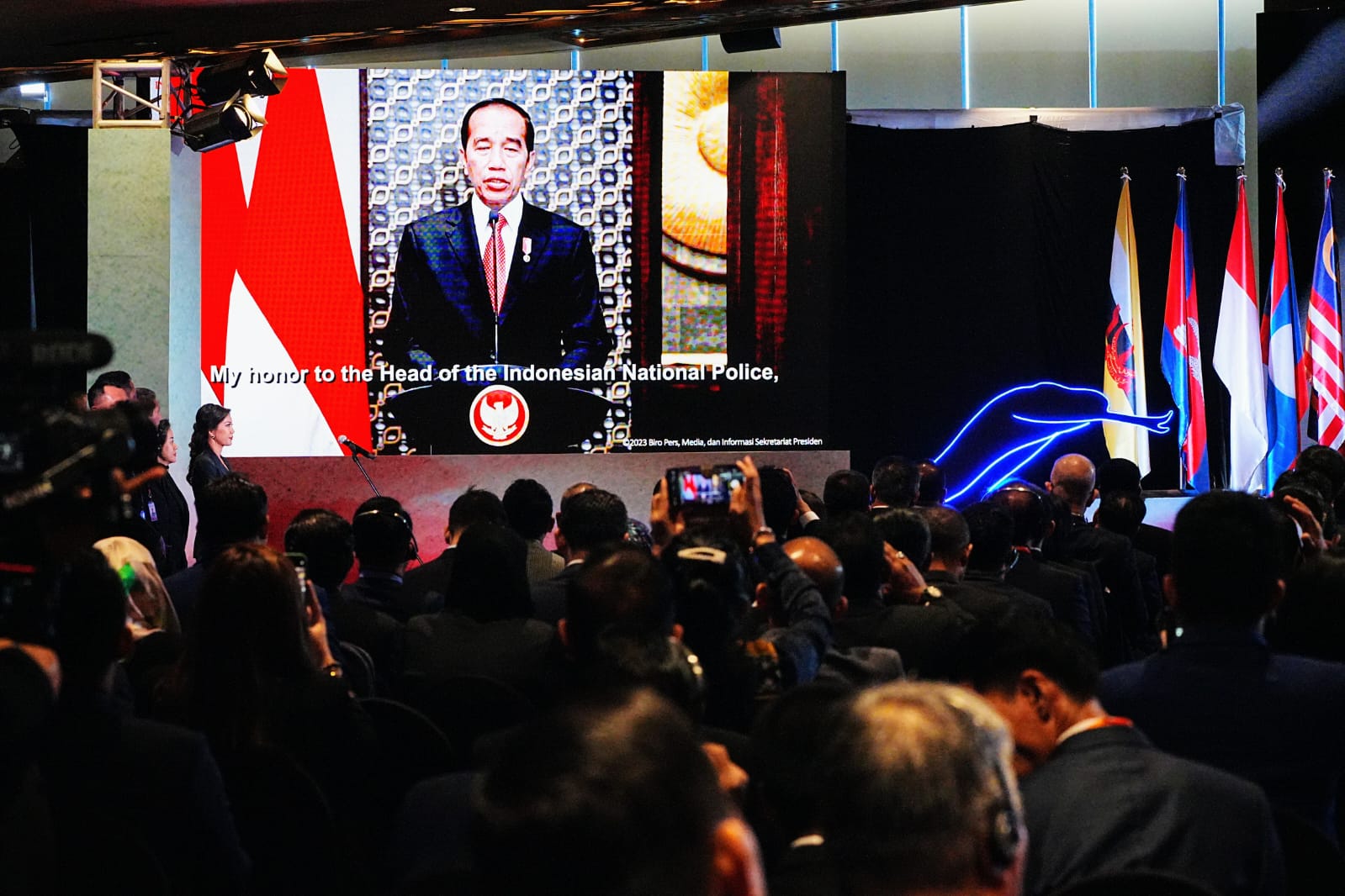 Presiden Jokowi membuka ASEAN Ministerial Meeting on Transnational Crime (AMMTC).