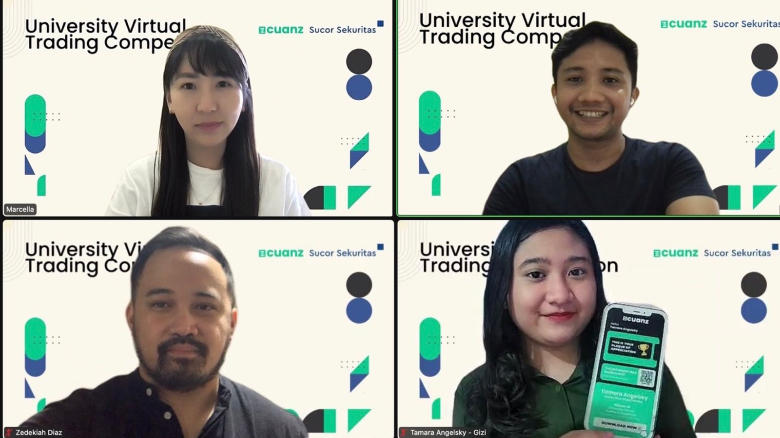 Cuanz dan Sucor Sekuritas Ajak Anak Muda Trading Saham secara Virtual
