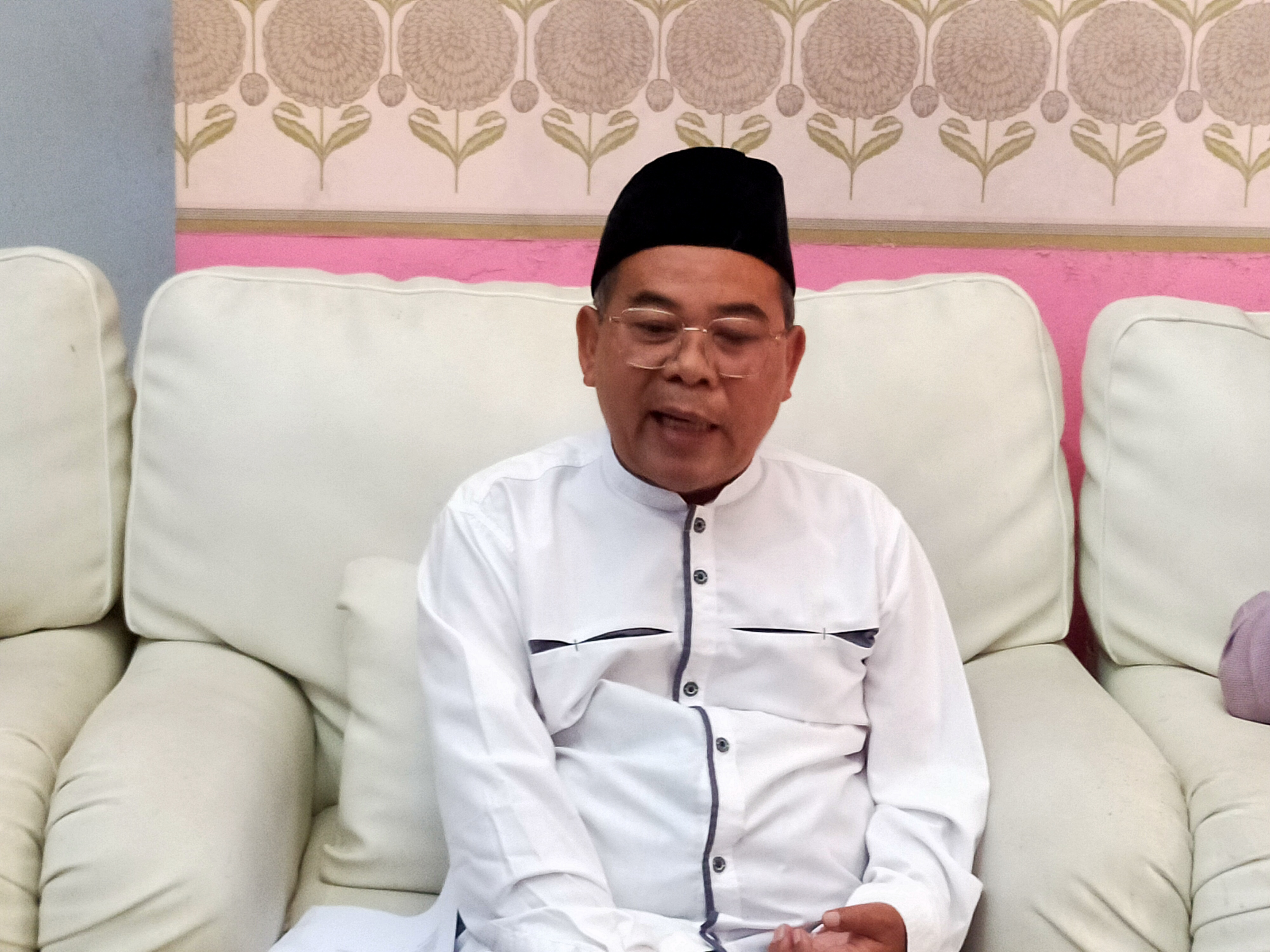 KH Ate Mushodiq yang diberhentikan dari jabatannya sebagai Ketua Umum MUI Kota Tasikmalaya