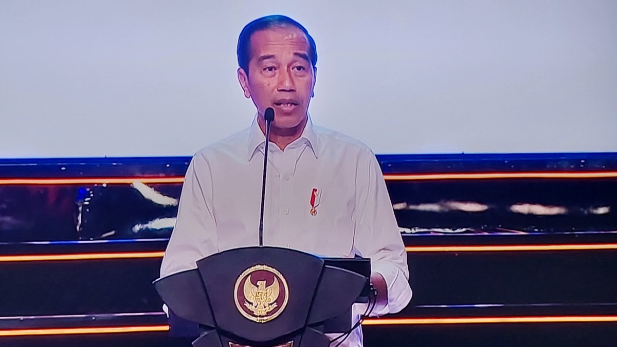 PRESIDEN Joko Widodo (Jokowi) di Kota Kasablanka, Jakarta, Kamis, 3 Agustus 2023.