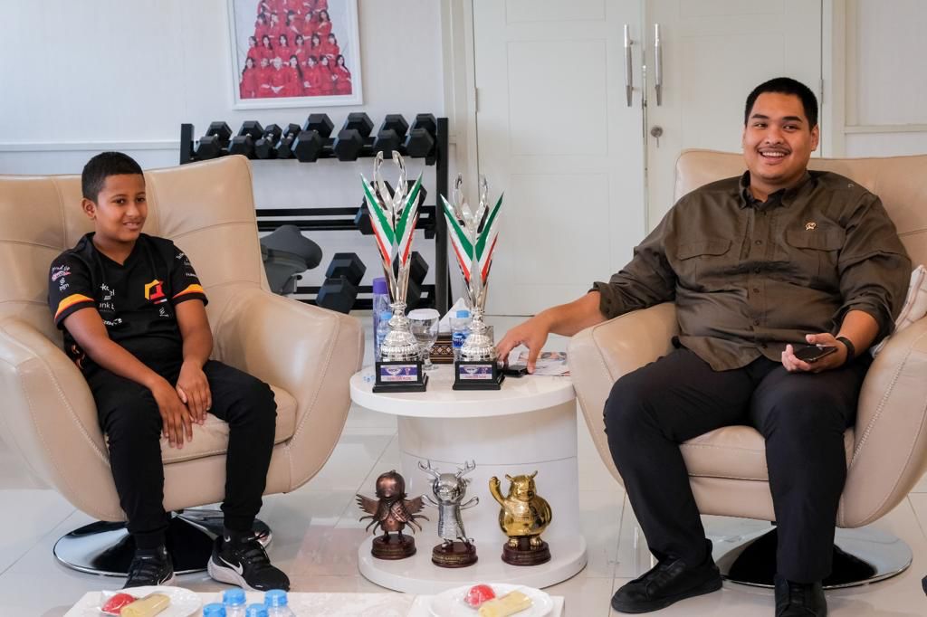 Qarrar Firhand saat beraudiensi dengan Menpora Dito Ariotedjo