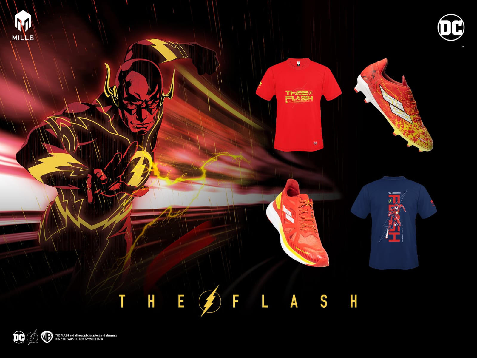 Produk Mills bertema karakter DC Comics.