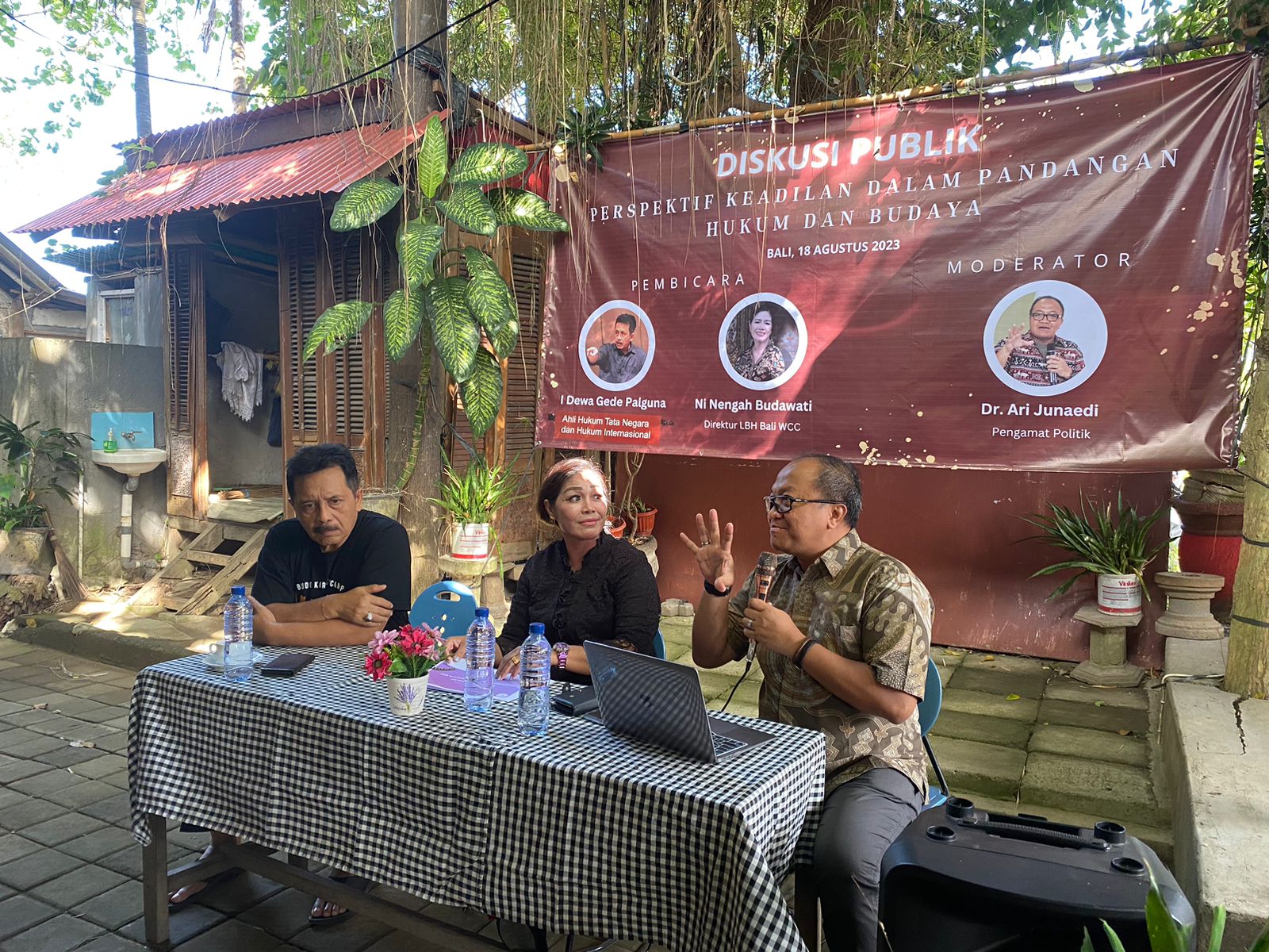 Diskusi Publik Nusakom Pratama Institut bertajuk “Perspektif Keadilan Dalam Pandangan Hukum dan Budaya” 