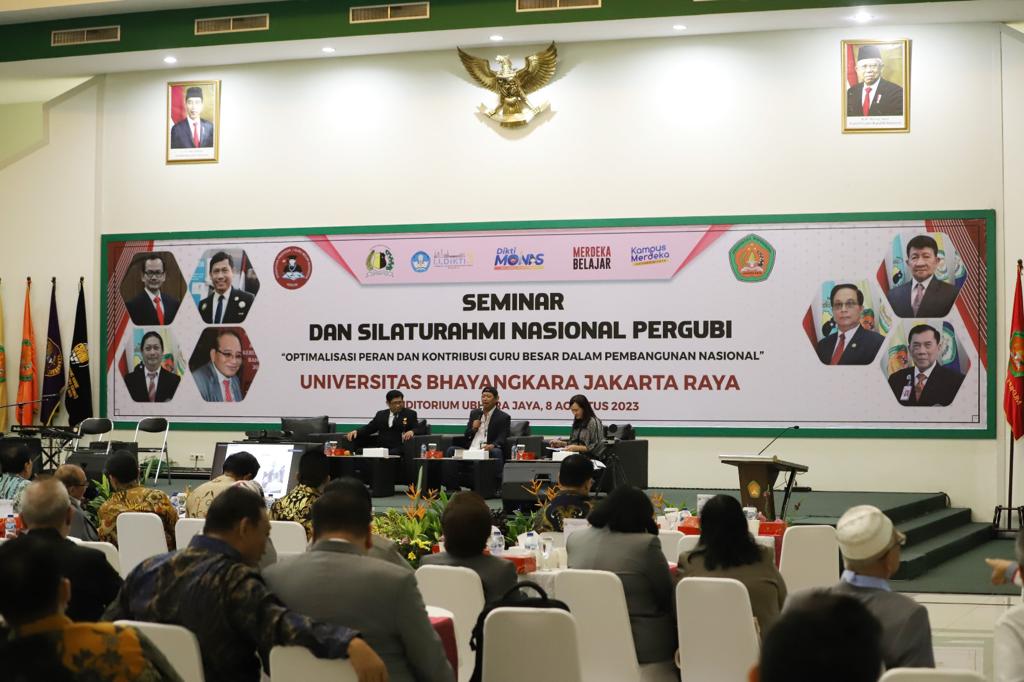 Seminar dan Silaturahmi Persatuan Guru Besar Indonesia (Pergubi) di Kampus Ubhara Jaya