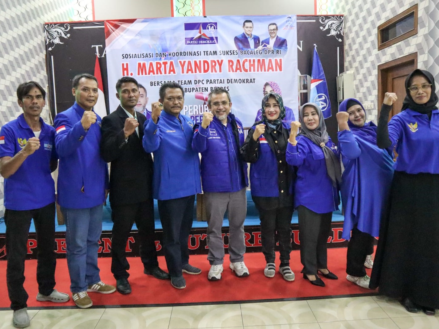 Marta Yandry Rachman sebagai Bacaleg DPR Dapil IX.