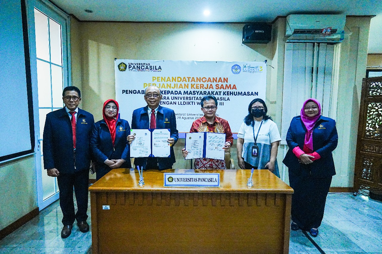 Universitas Pancasila menjalin kerja sama dengan LLDikti Wilayah III untuk bersinergi di bidang kehumasan dan higher education roadshow.
