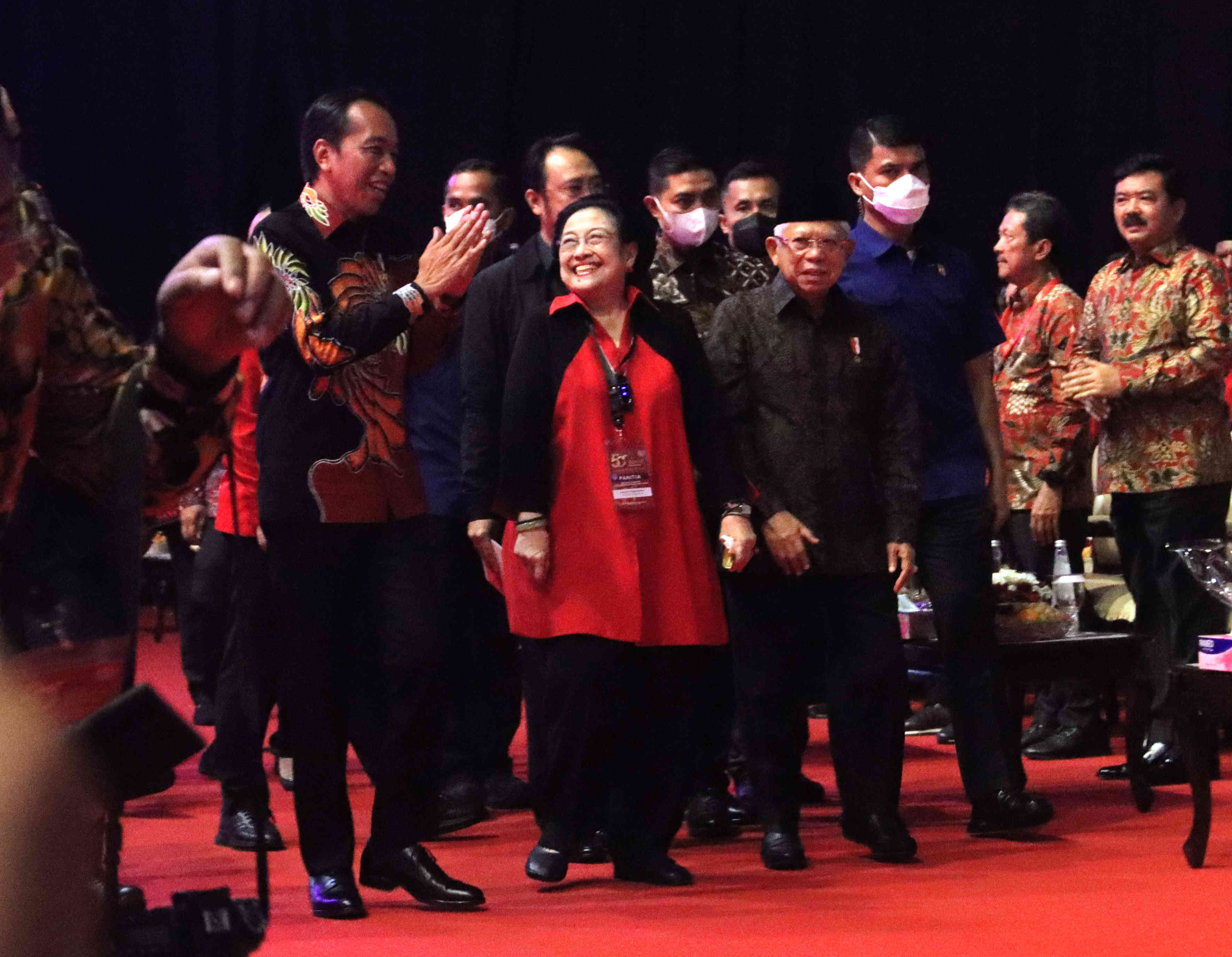 Momen kebersamaan Megawati Soekarnoputri dengan Presiden Joko Widodo