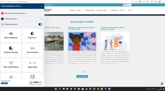 Kemensos memperkuat pemenuhan hak-hak penyandang disabilitas dalam mendapatkan informasi melalui situs resmi Kemensos.