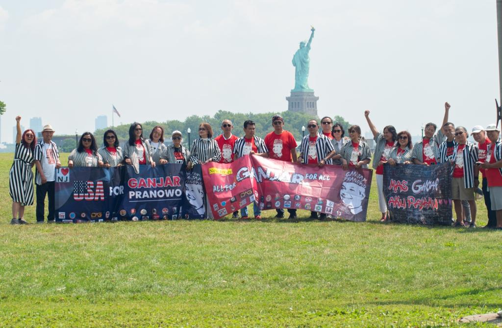 Puluhan WNI di AS nyatakan dukungan untuk Ganjar Pranowo.