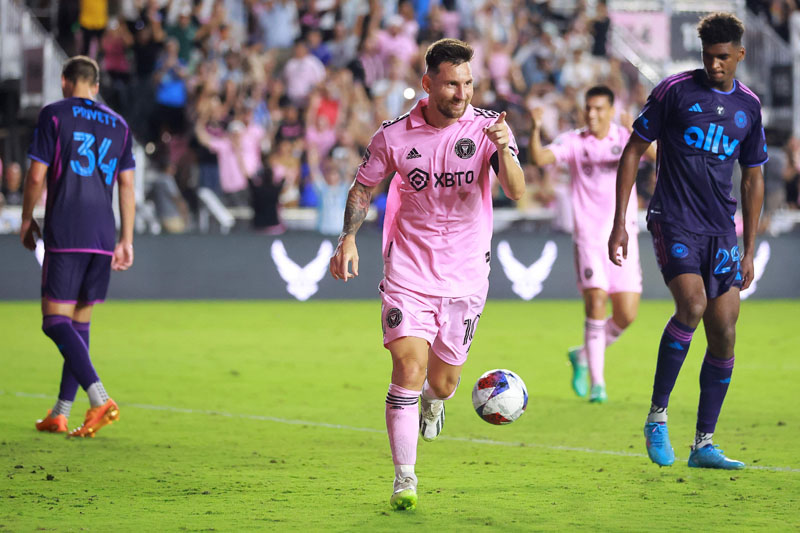 Gol ke-8 Messi berhsil mengantarkan Inter Miami ke semifinal Leagues Cup.