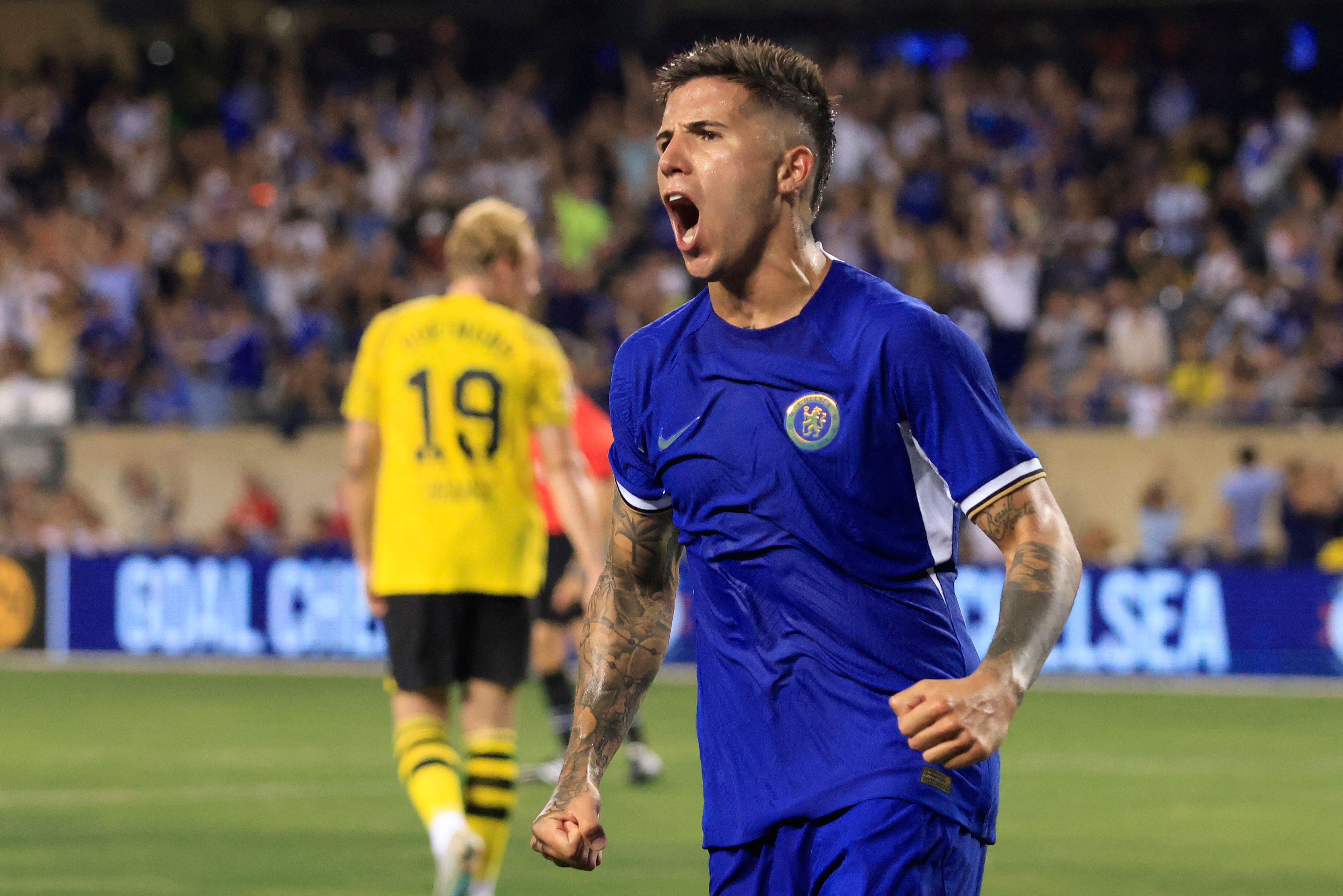 Pemain Chelsea Enzo Fernandez