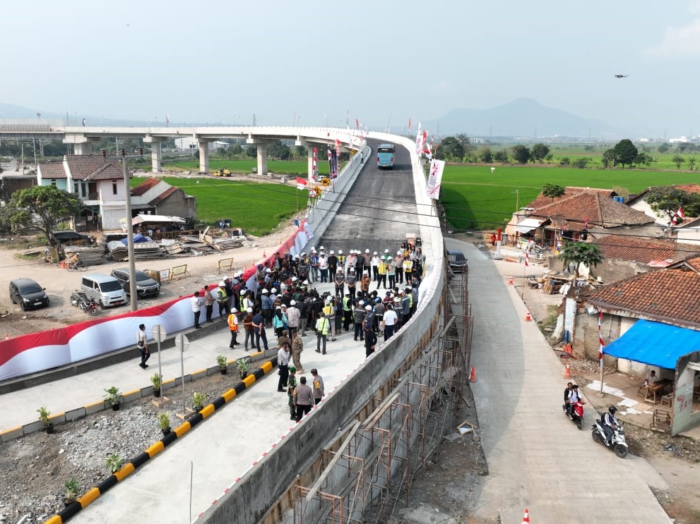 Jembatan Cibiru Diresmikan Permudah Akses Stasiun Kereta Cepat Tegalluar