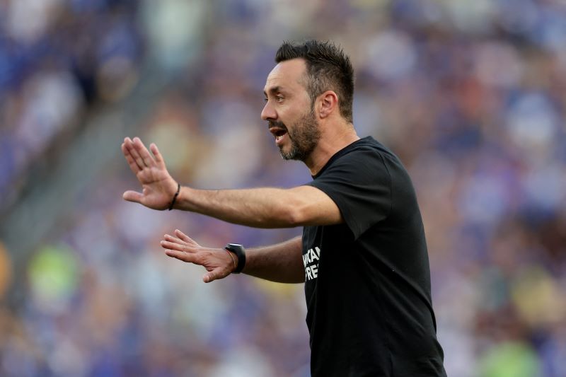 Pelatih brighton & Hove Albion Roberto De Zerbi