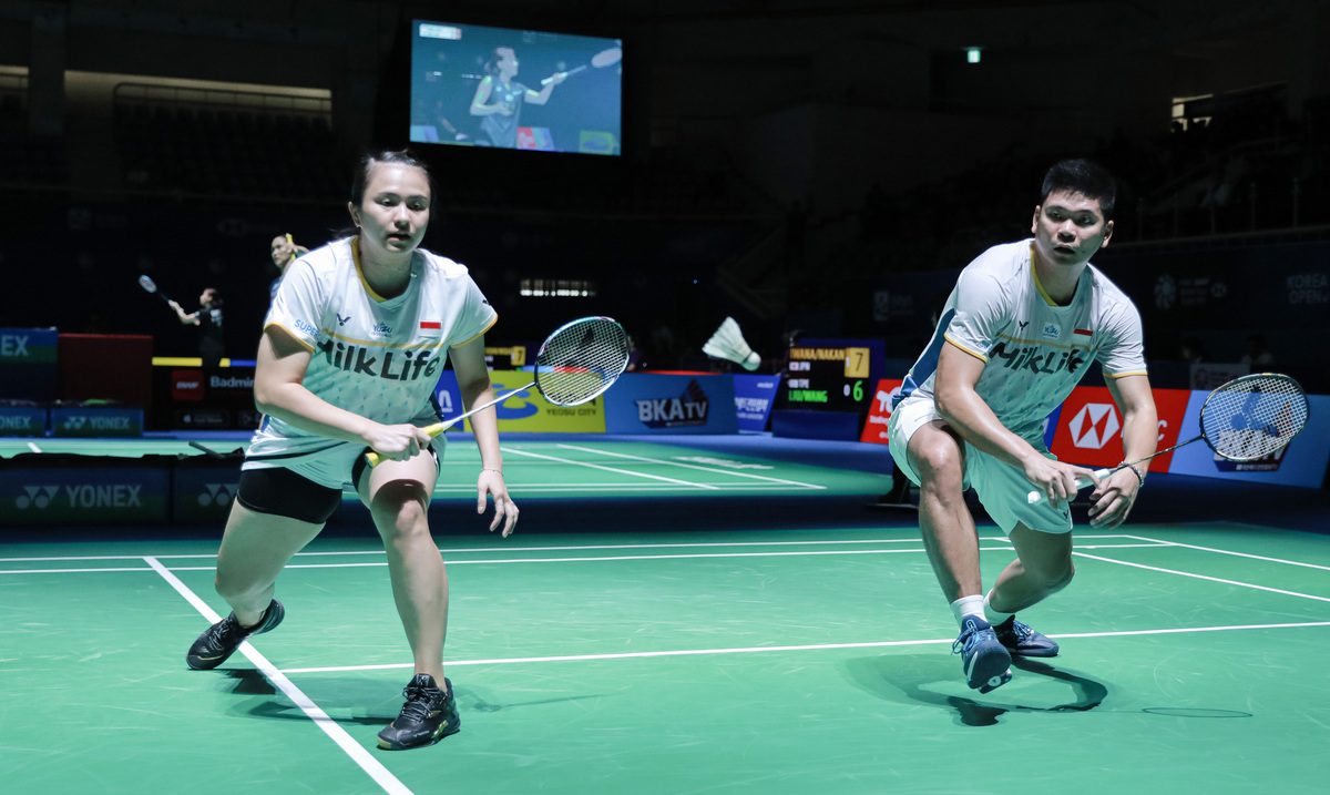 Ganda campuran Indonesia Praveen Jordan/Melati Daeva Oktavianti.
