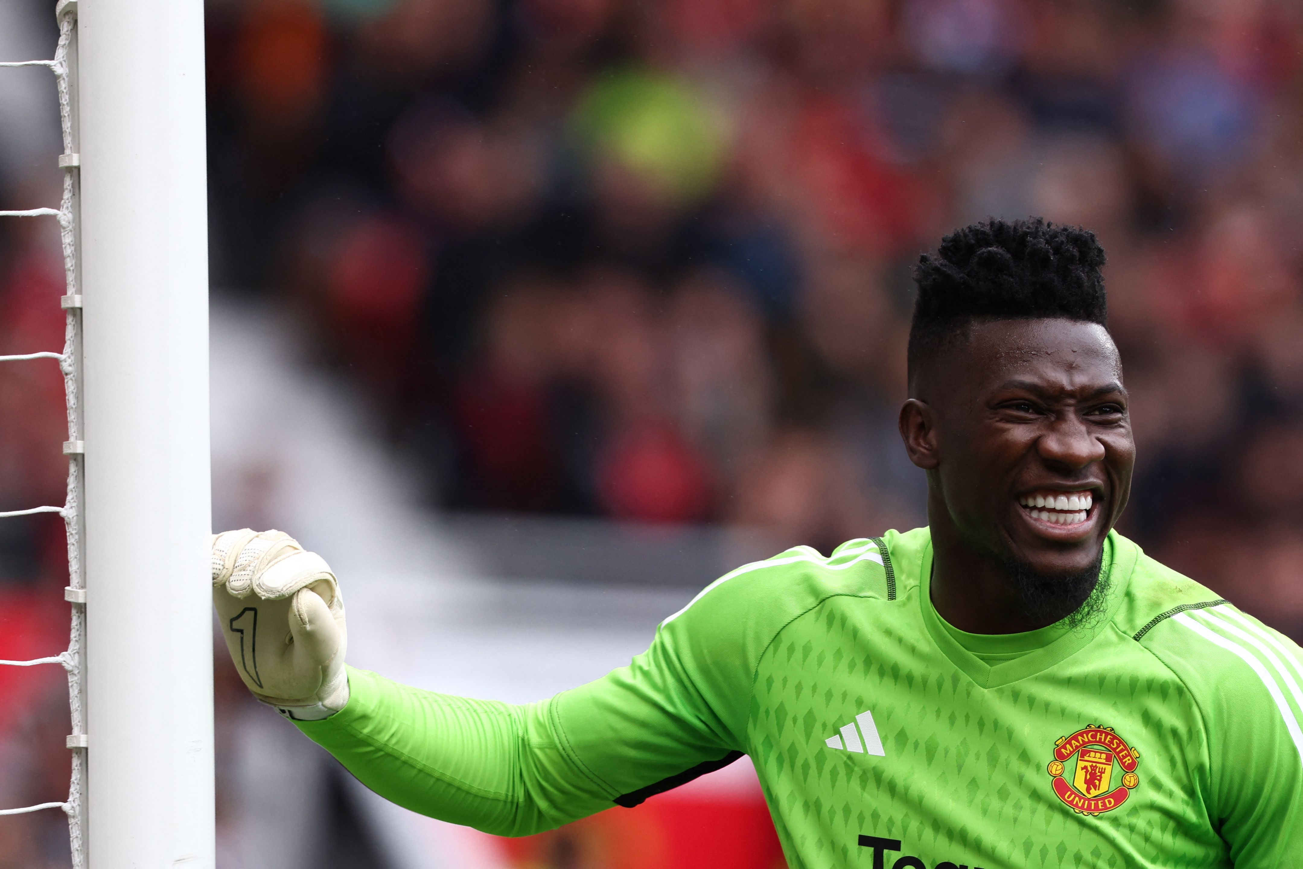 Penjaga gawang Manchester United Andre Onana