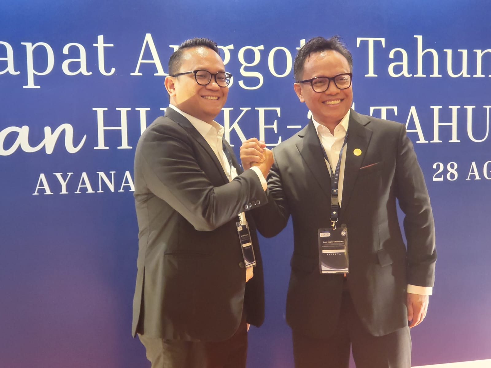 Ketua Umum AKPI Imran Nating dan Sekjen AKPI Nin Rafles Siregar