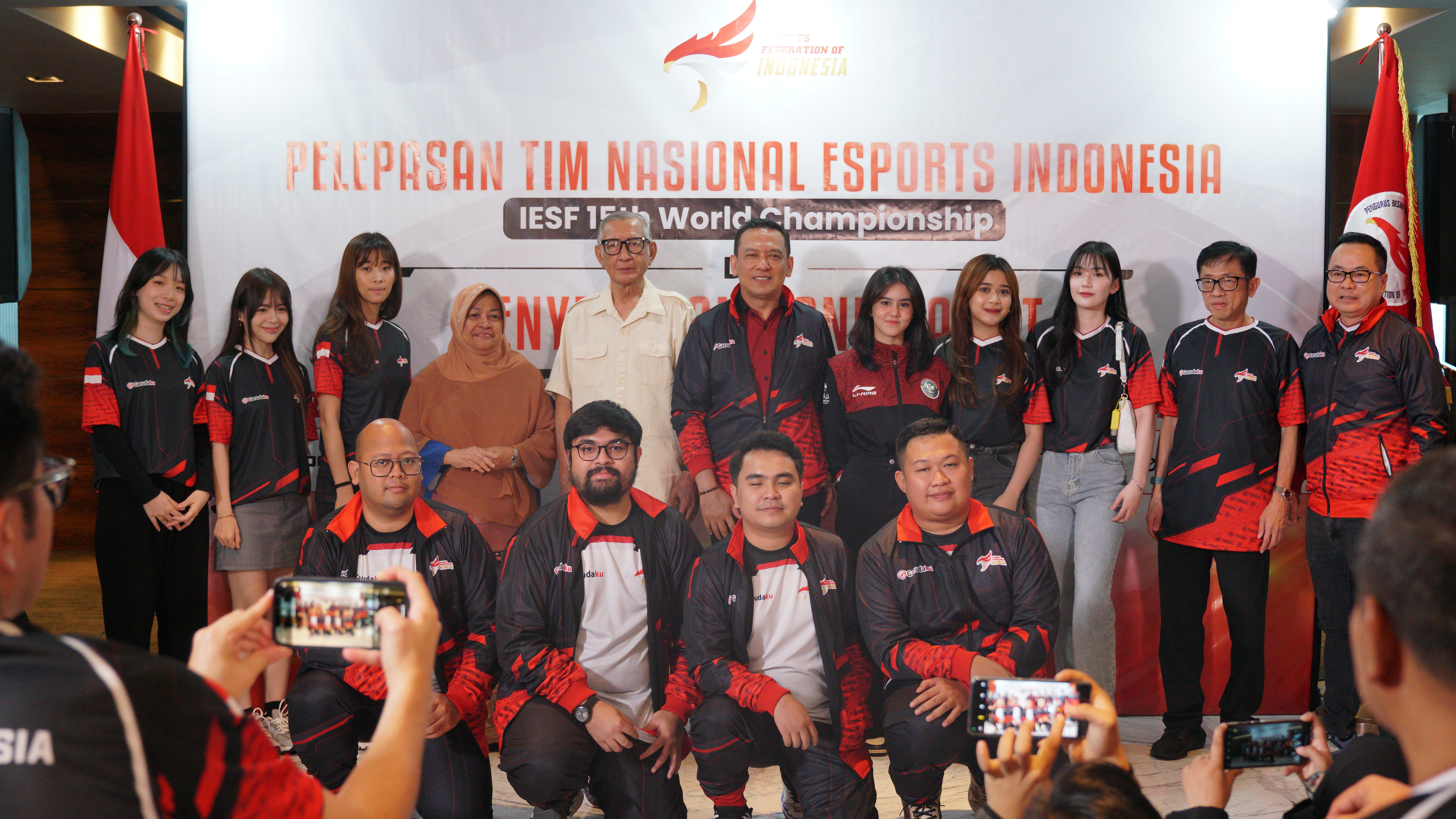 Pelepasan Atlet Timnas Esports Indonesia untuk IESF 15th World Esports Championships 2023, di Iasi, Rumania.