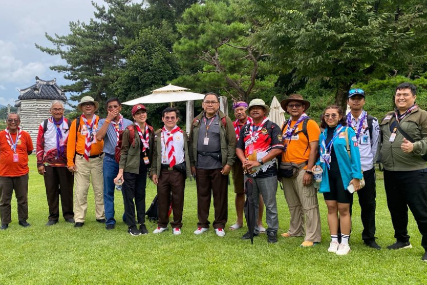 Tim dari Kementerian Pemuda dan Olahraga memantau langsung kondisi kontingen Indonesia yang ikut Jambore Pramuka Dunia.