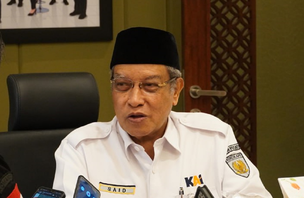 Mustasyar PBNU periode 2022-2026 KH Said Aqil Siradj. 
