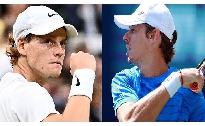 Jannik Sinner (kiri) akan berhadapan dengan Alex de Minaur (kanan) pada final ATP Toronto Masters, Senin (14/8).